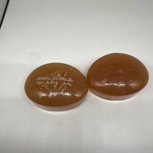 2‎ BATH & BODY WORKS Warm Vanilla Sugar 4oz GENTLE GLYCERIN BAR SOAP 4oz Vintage
